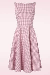 Vintage Chic for Topvintage - Nena Swing Dress in Gingham Pink