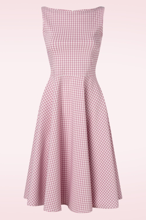 Vintage Chic for Topvintage - Nena Swing Kleid in Gingham Pink