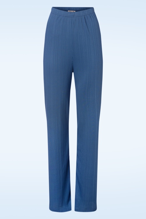 Vintage Chic for Topvintage - Libby Trousers in Smoke Blue 