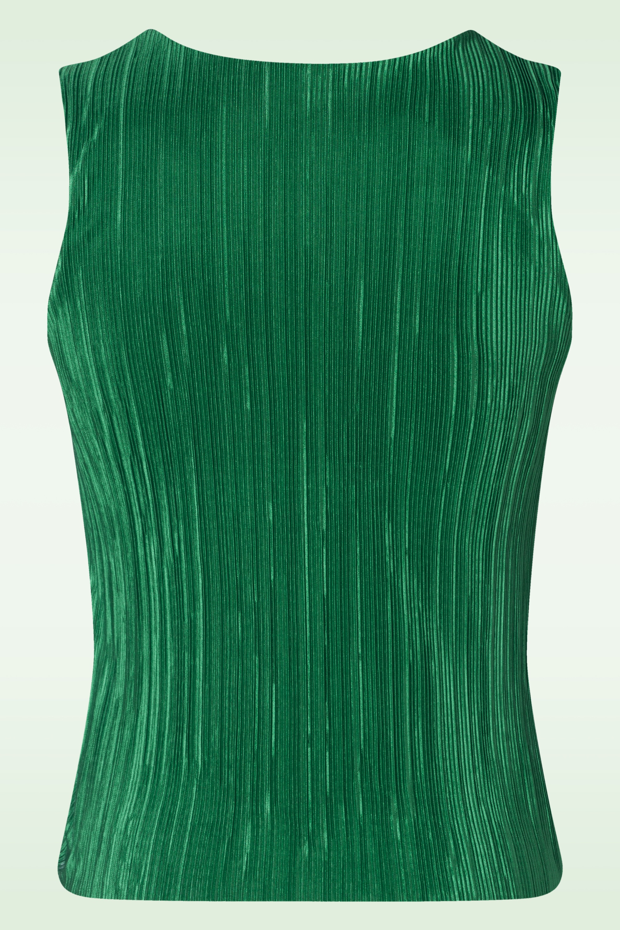 Vintage Chic for Topvintage - Clara pleated top in groen 2