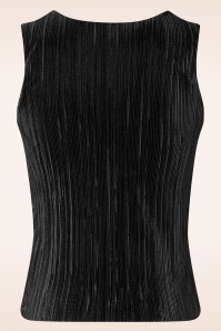 Vintage Chic for Topvintage - Clara Pleated Top in Black 2