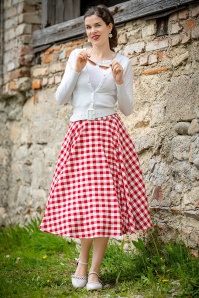Banned Retro - Row Boat Date Check Swing rok in rood