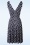 Vintage Chic for Topvintage - Grecian Polkadot Dress in Navy 2
