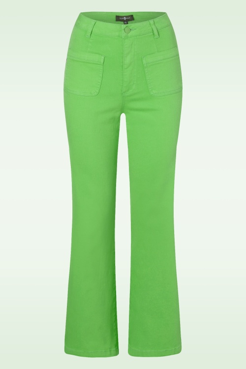Surkana - Betsy Bell Bottom Trousers in Green