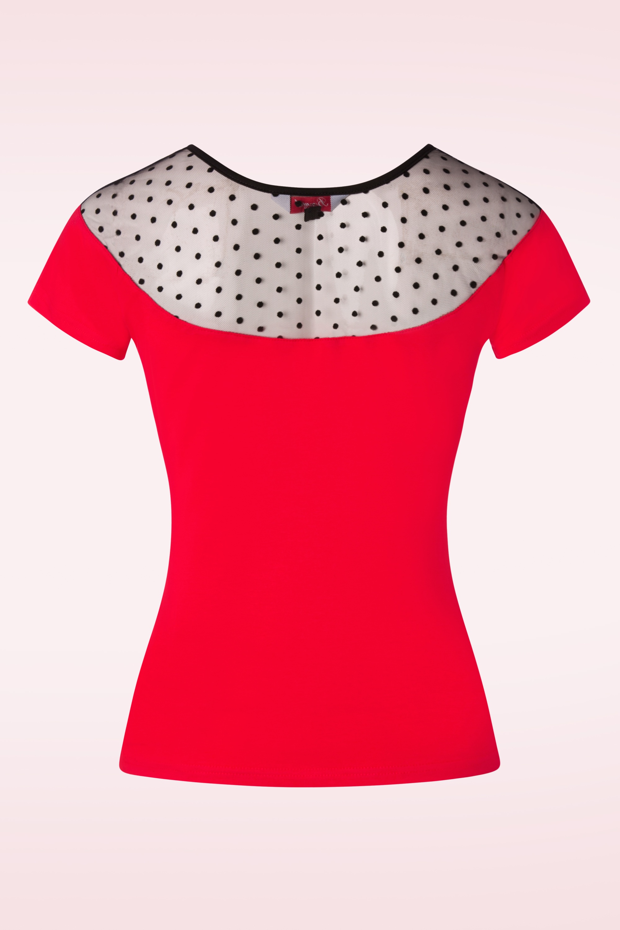 Banned Retro - Smoulder top in rood 2
