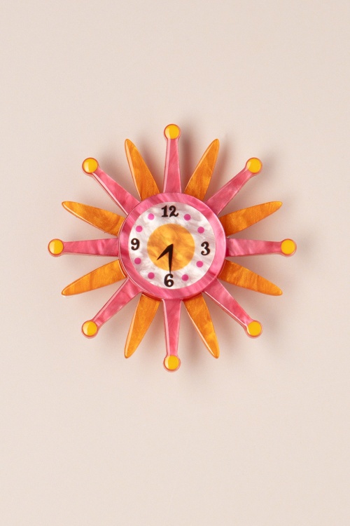 Erstwilder - Broche Starburst Clock
