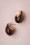 Topvintage Boutique Collection - Molly oorbellen in goud en bruin 4