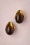 Topvintage Boutique Collection - 60s Molly Earrings in Gold and Brown 2