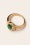 Topvintage Boutique Collection - 50s Selflove Ring in Gold and Green 2