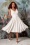 Miss Candyfloss - Rafaela May swing jurk in gebroken wit