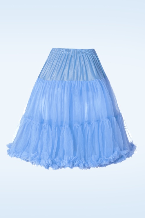 Banned Retro - Lola Lifeforms petticoat in korenbloem blauw 2