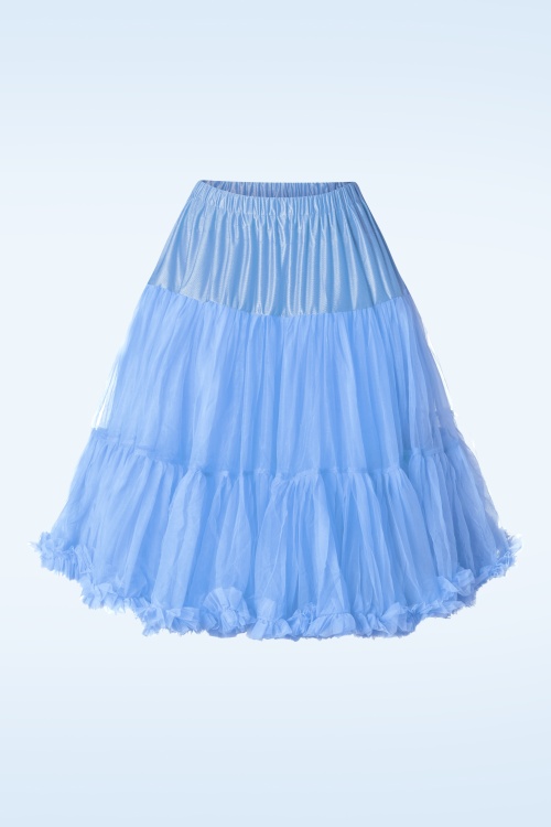Banned Retro - Lola Lifeforms petticoat in korenbloem blauw