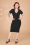 Zoe Vine - Loïs pencil jurk in zwart