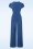 Vintage Chic for Topvintage - Meadow knot jumpsuit in korenbloem blauw 2