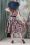 Miss Candyfloss - Kaylin Lee crêpe swing jurk in roze en navy 3