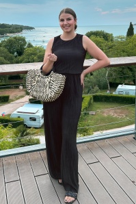 Vintage Chic for Topvintage - Pia Bundfaltenhose in Schwarz