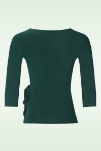 Vintage Chic for Topvintage - Annabelle slinky top in bosgroen 2