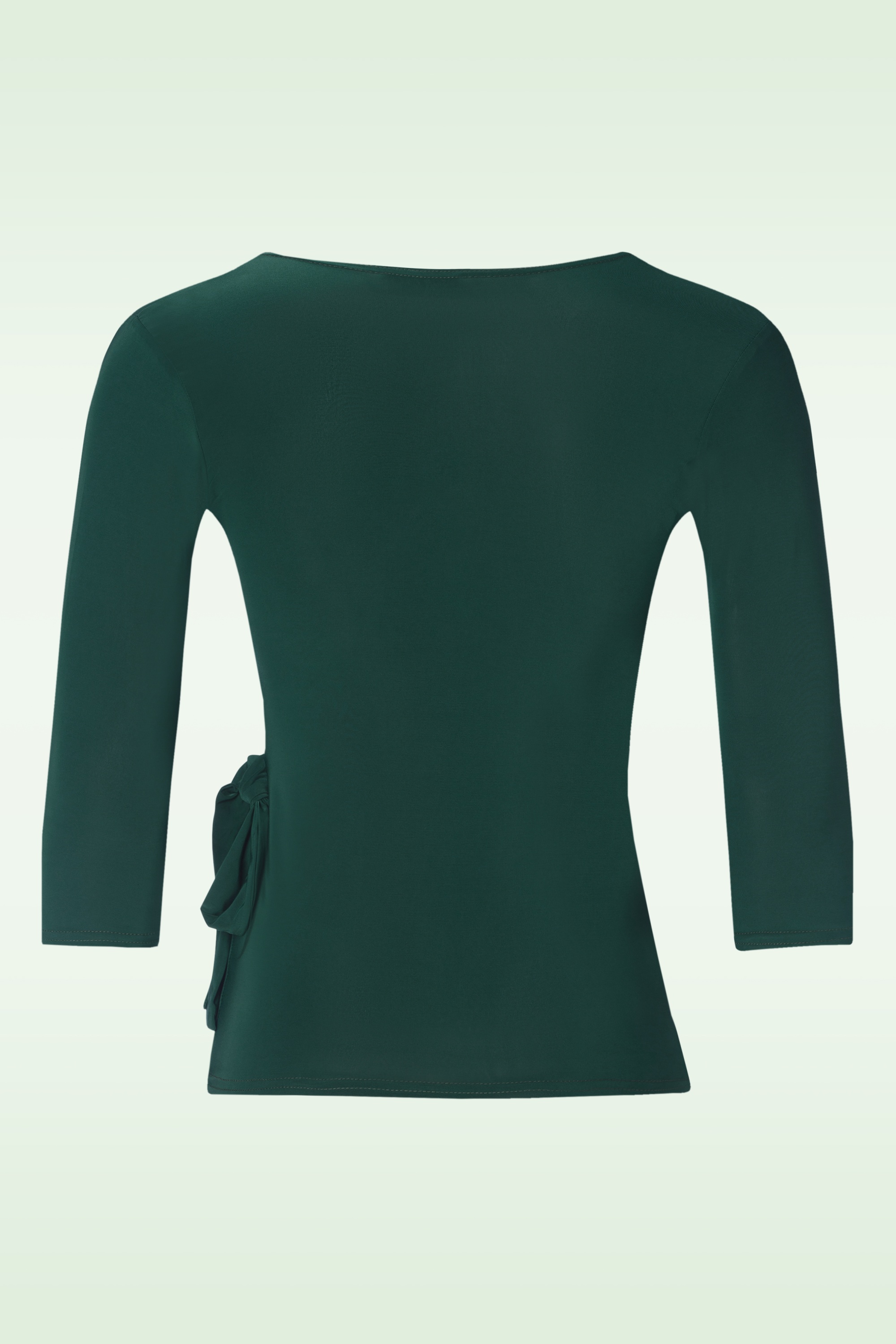 Vintage Chic for Topvintage - Annabelle slinky top in bosgroen 2