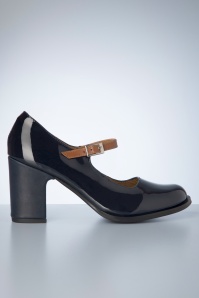 Nemonic - Atenea Mary Jane pumps in navyblauw