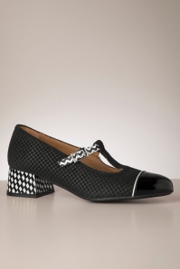 Nemonic - Celine Mary Jane pumps in zwart 3