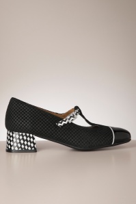 Nemonic - Celine Mary Jane pumps in zwart