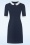 Vintage Chic for Topvintage - Ebony jurk in navy