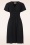 Vintage Chic for Topvintage - Sadie Slinky swing jurk in zwart