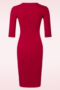 Vintage Chic for Topvintage - Janice koker jurk in rood 4