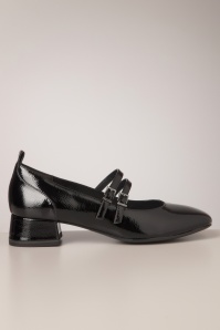 Tamaris - Amelie lak pumps in zwart