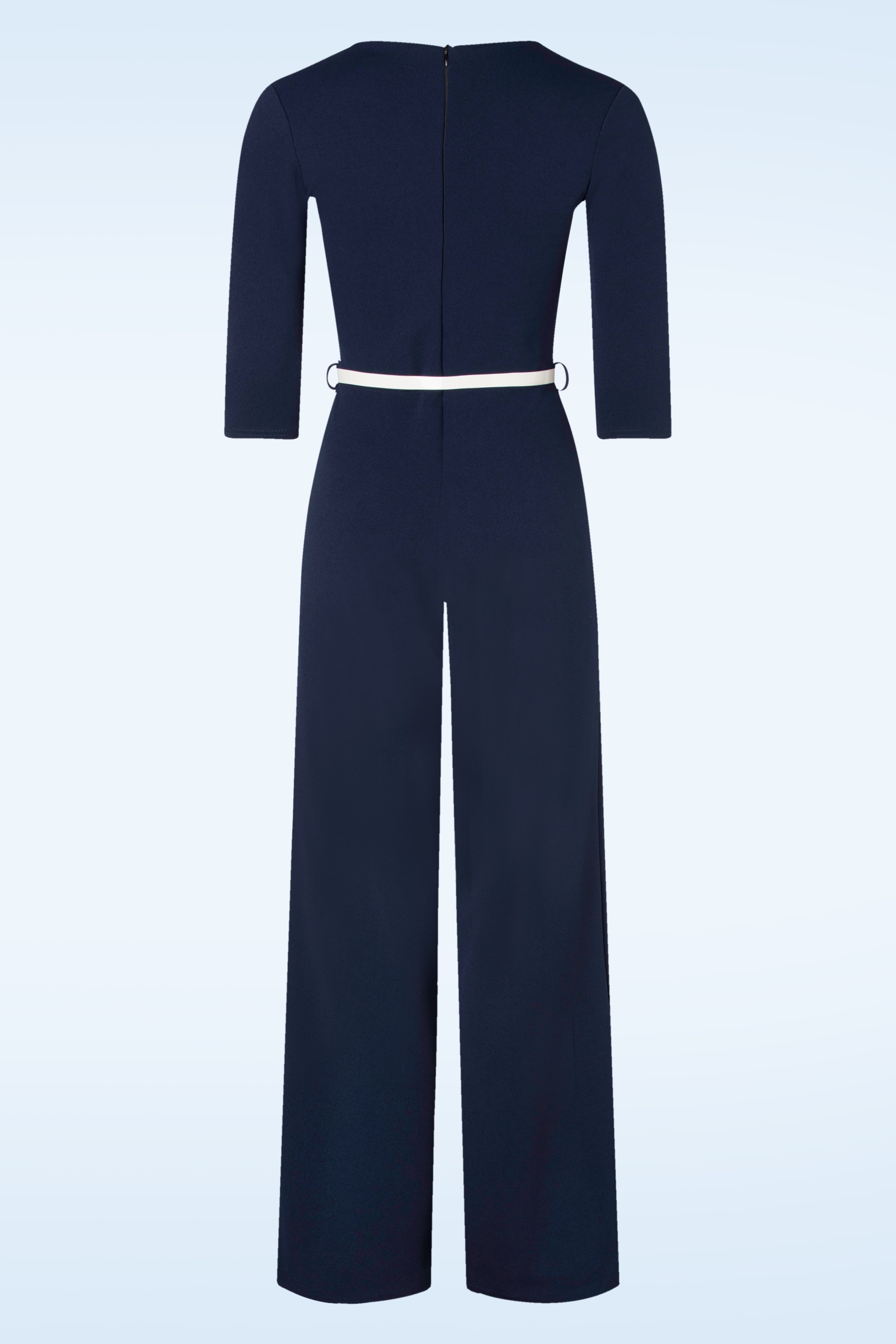 Vintage Chic for Topvintage - Celeste jumpsuit in marineblauw 2