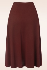 King Louie - Juno Milano crepe midi rok in sandelwood bruin 4