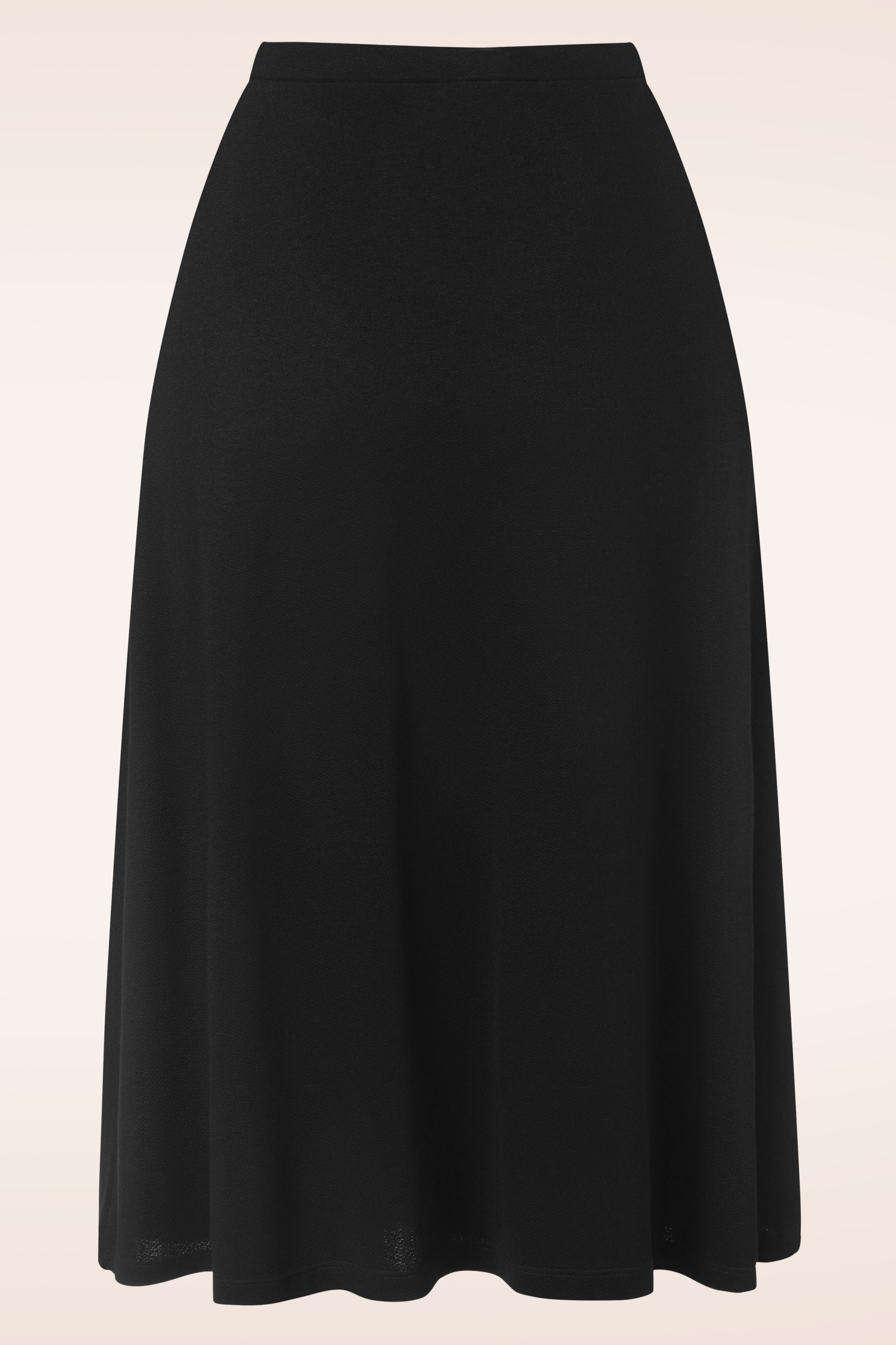 King Louie - Juno Milano crepe midi rok in zwart 4