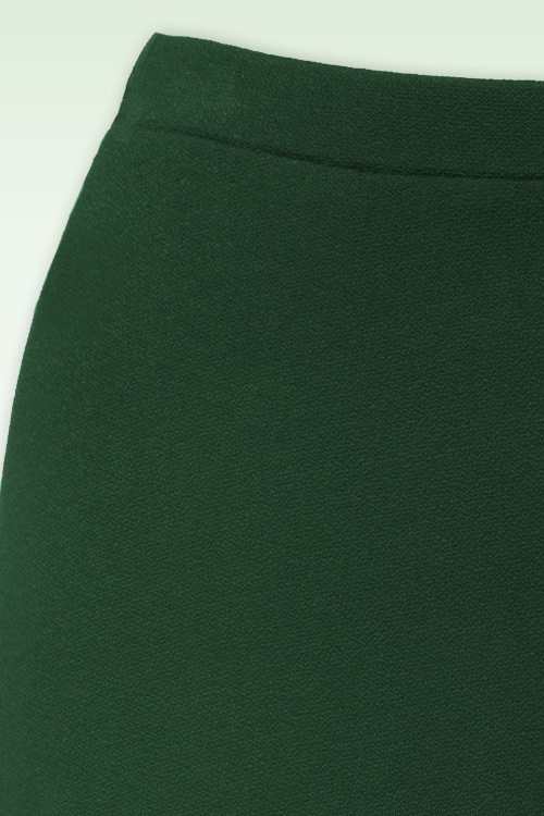 King Louie - Juno Milano crepe midi rok in bos groen 4