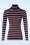 King Louie - Mimmi stripe rollneck top in evening blauw 2