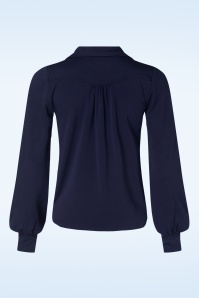 King Louie - Carina Light blouse in avond blauw 4