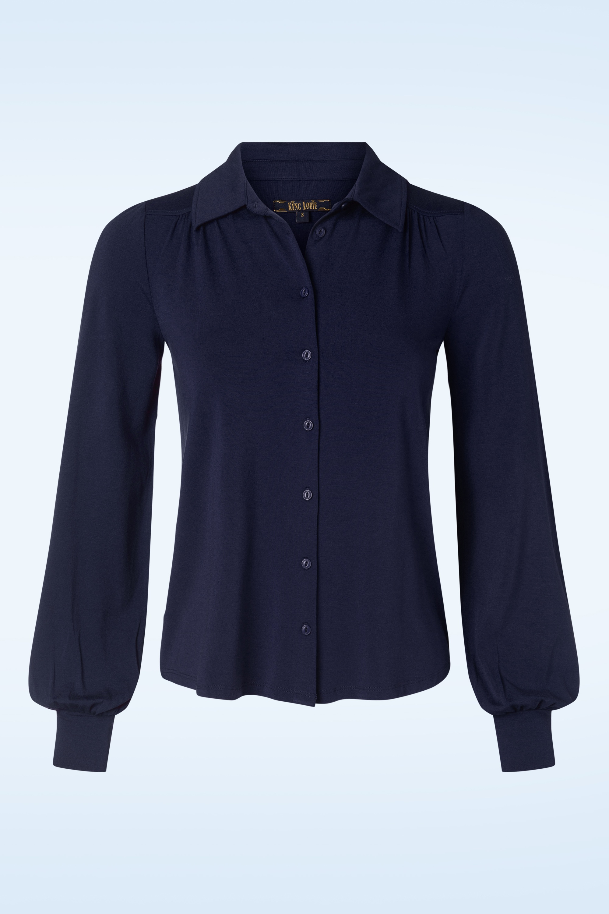 King Louie - Carina Light blouse in avond blauw 2