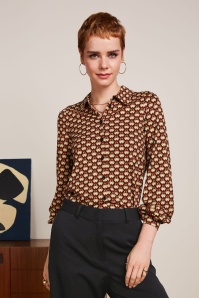 King Louie - Maisie Valet blouse in cabernet rood