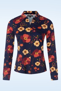 King Louie - Melody blouse in avondblauw 2