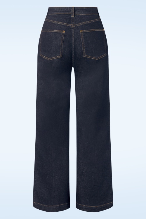 King Louie - Paige Walker denim broek in indigoblauw 4