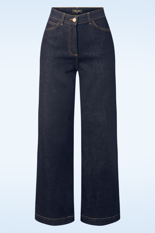 King Louie - Paige Walker denim broek in indigoblauw