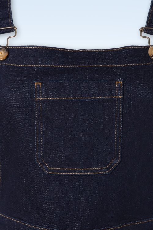 King Louie - Salopette Walker Denim in indigo blauw 5