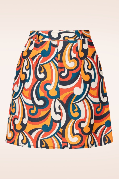 Vintage Chic for Topvintage - Jessy a-lijn rok in multi 3