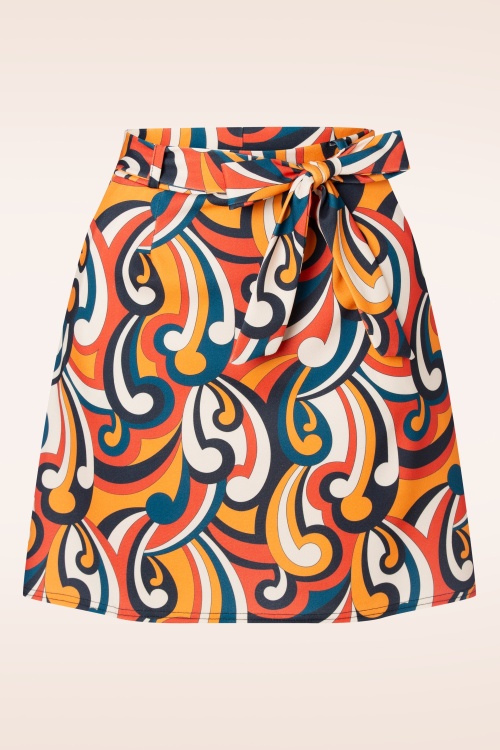 Vintage Chic for Topvintage - Jessy a-lijn rok in multi 2