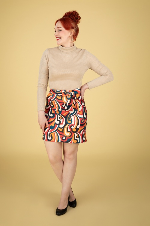 Vintage Chic for Topvintage - Jessy a-lijn rok in multi