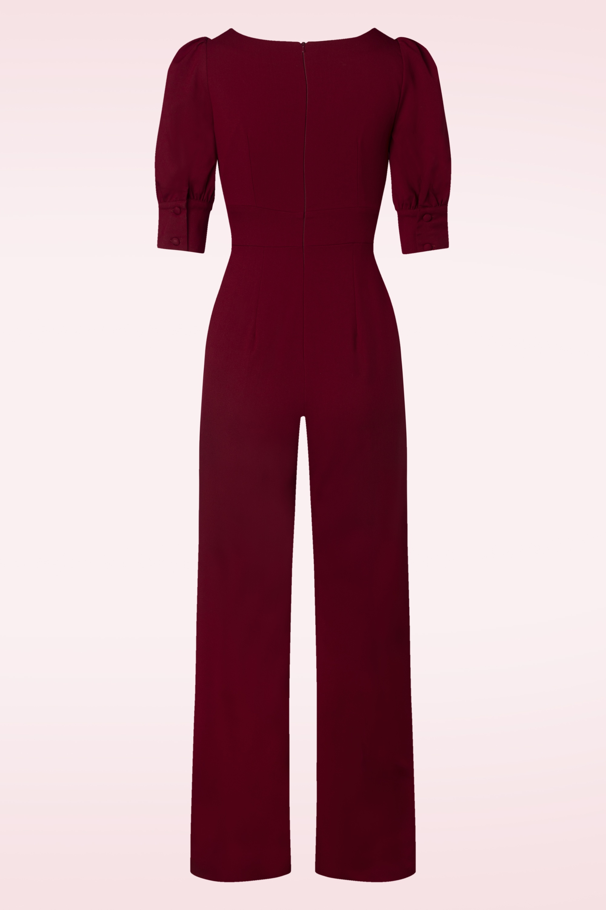 Vintage Diva  - The Graziella jumpsuit in bordeauxrood 5