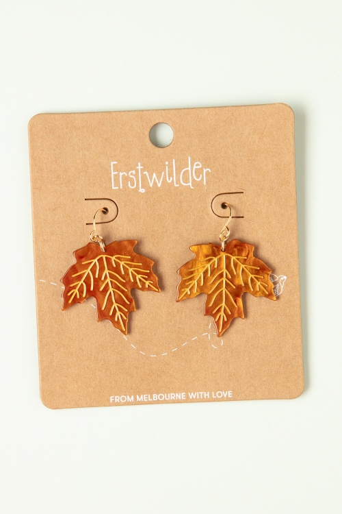 Erstwilder - Maple Leaf oorbellen 2