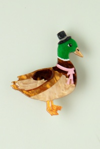 Erstwilder - Well-Dresses Duck broche