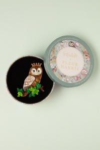 Erstwilder - Regal Woodland Owl broche 2