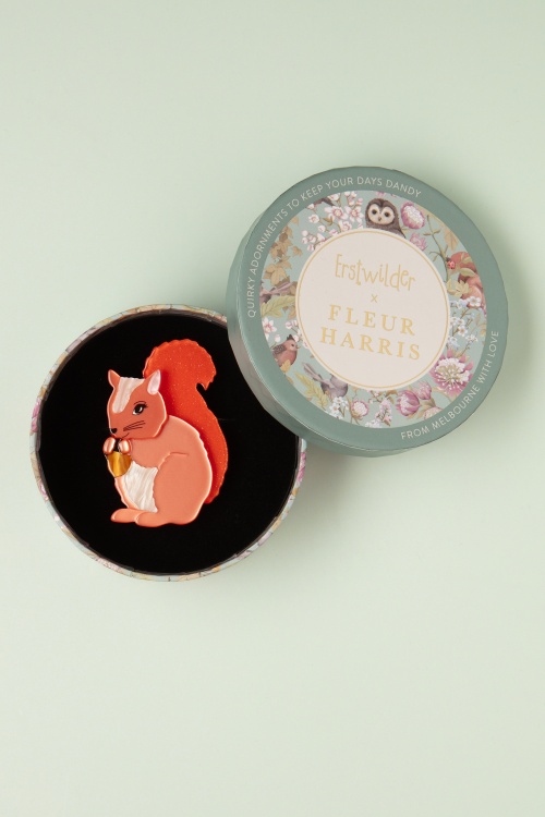 Erstwilder - Cheeky Squirrel broche 2