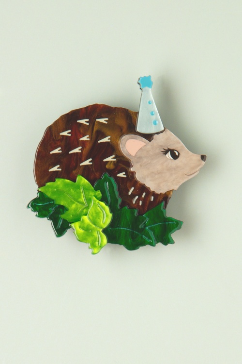 Erstwilder - Party Time Hedgehog broche